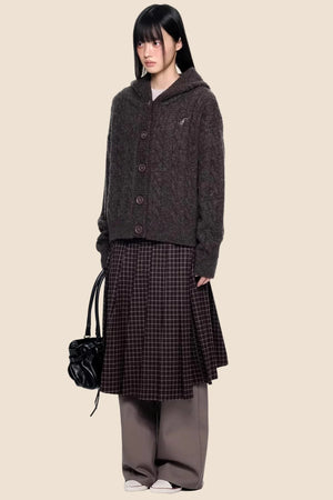 Twisted Embroidered Knit Jacket