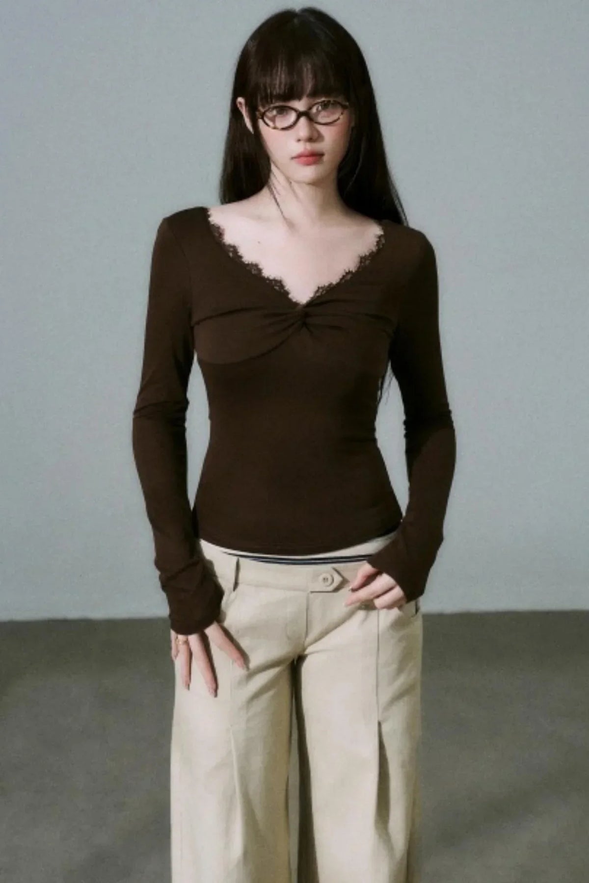 Twisted Lace Wool Top