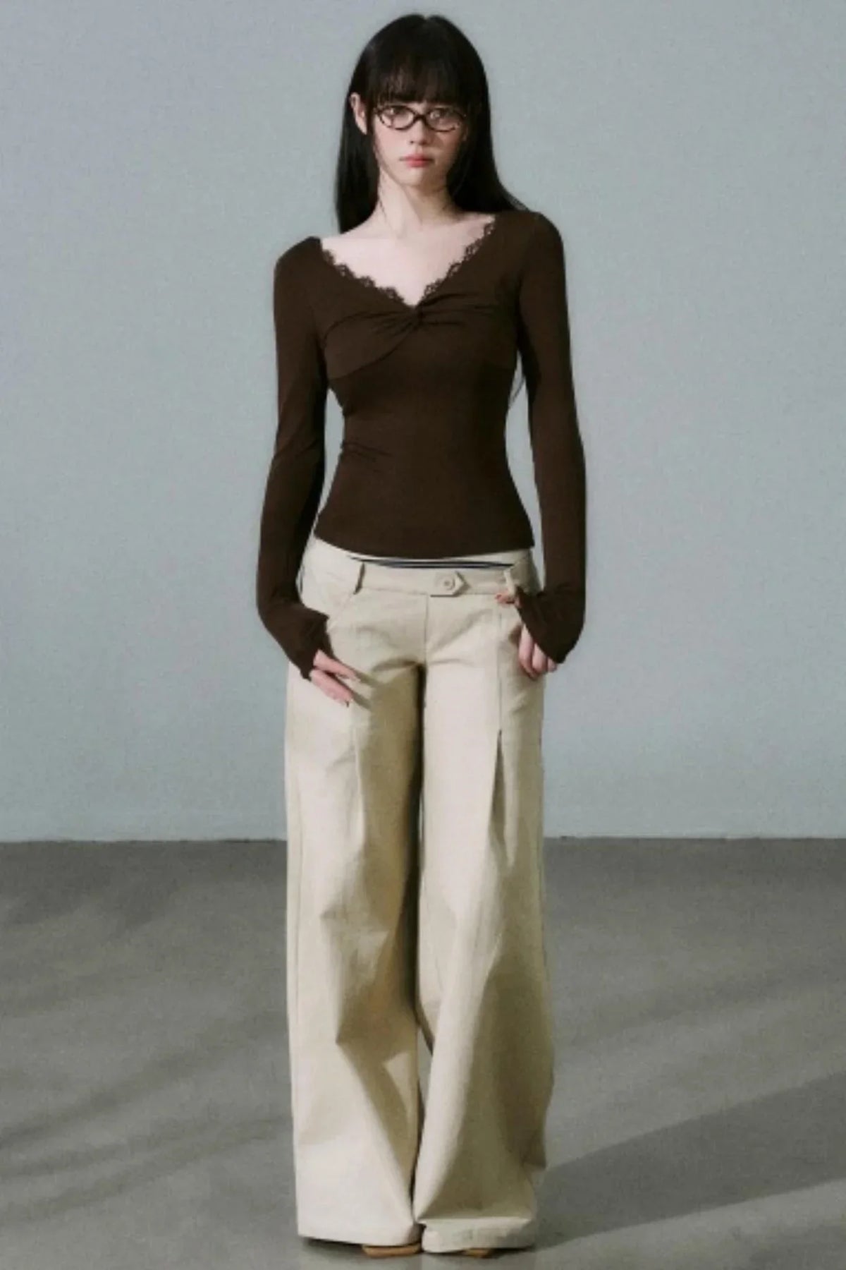 Twisted Lace Wool Top