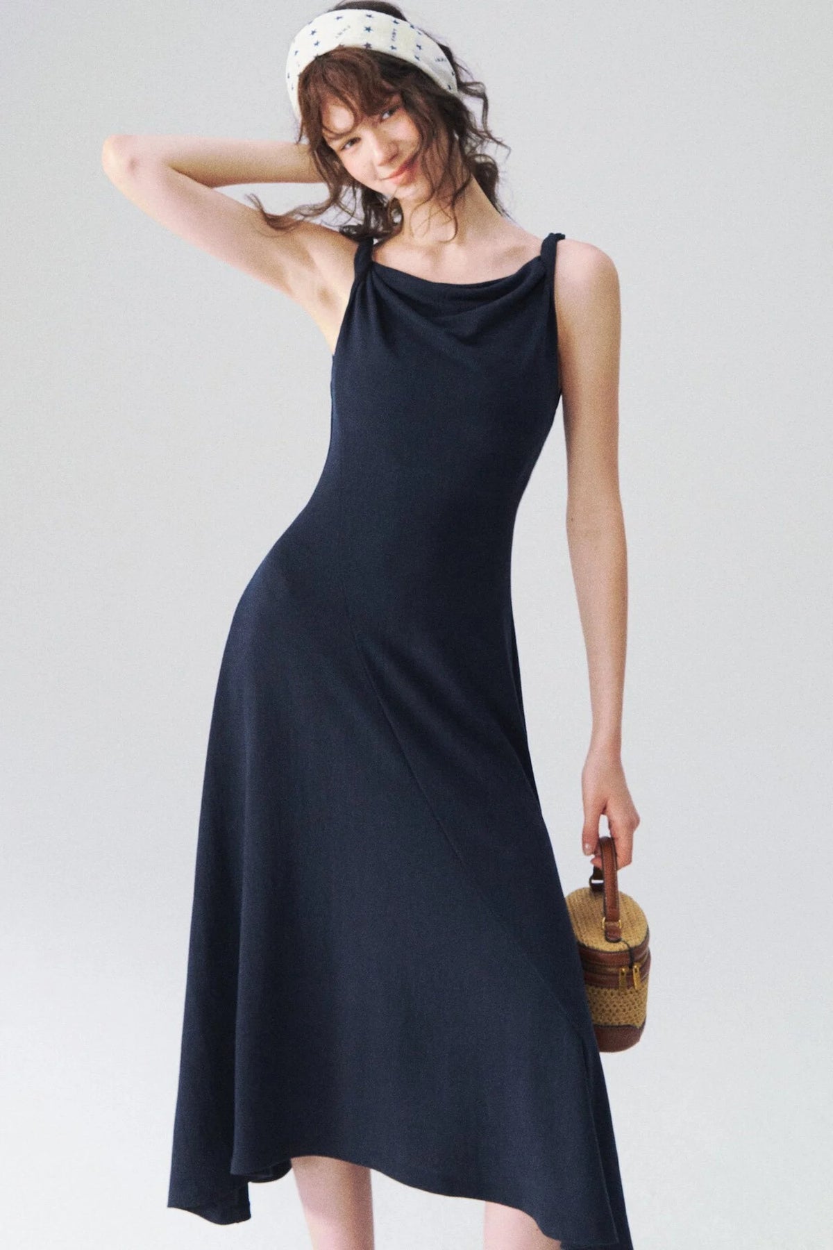 Twisted Strap Knit Dress