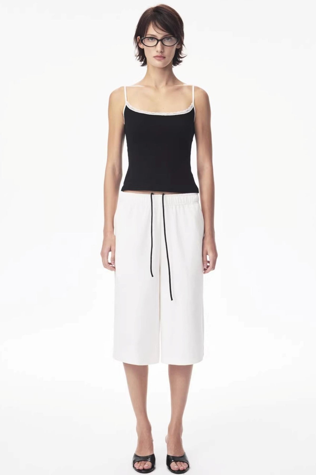 Two-Color Drawstring Sweatpants