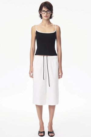 Two-Color Drawstring Sweatpants