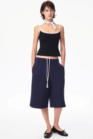 Two-Color Drawstring Sweatpants