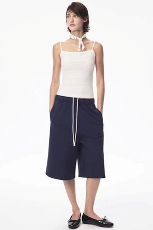 Two-Color Drawstring Sweatpants