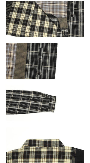 two-colored check shirt