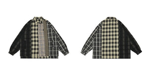 two-colored check shirt