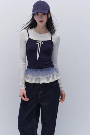 Two-Piece Bow Slim Top Set-Up