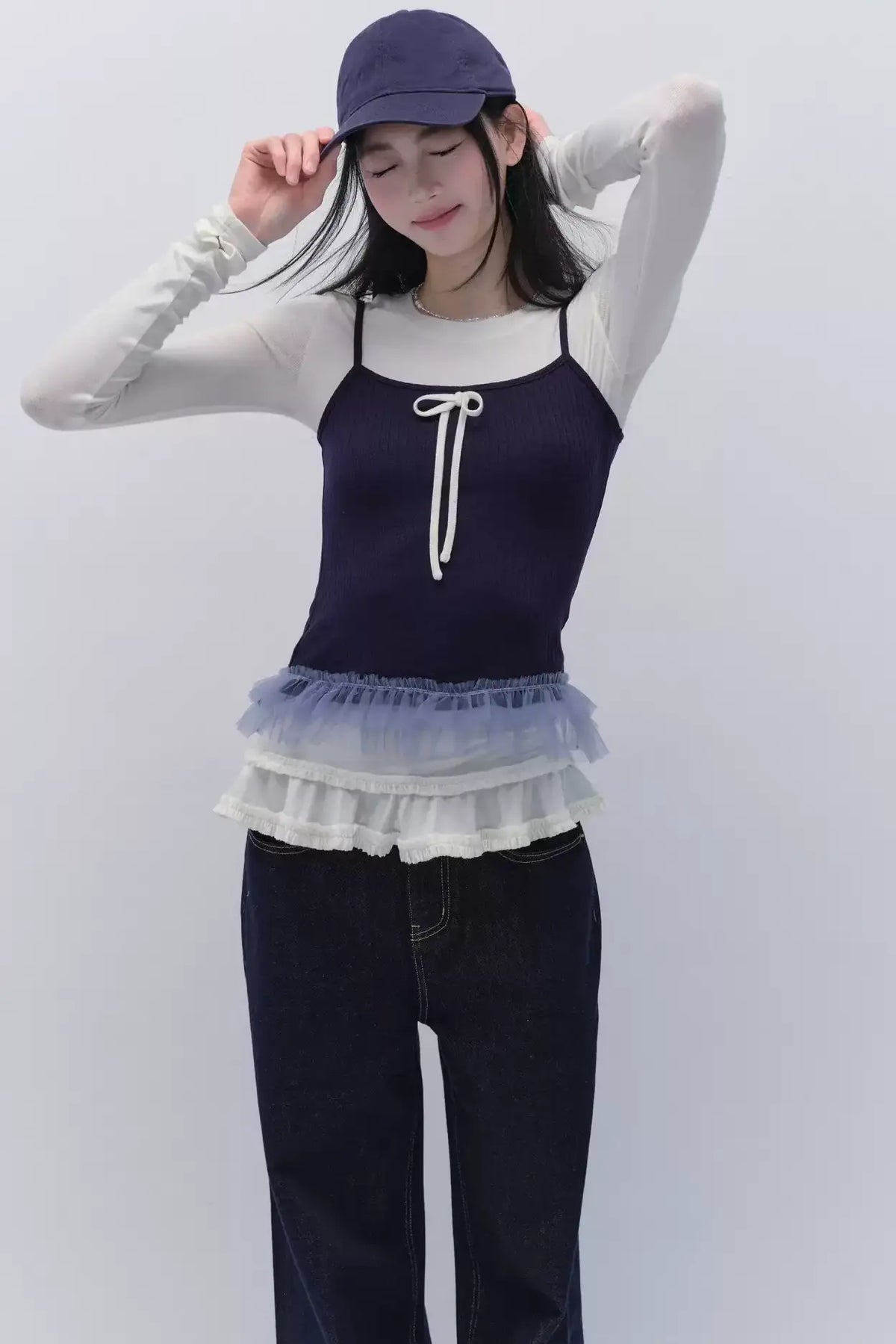 Two-Piece Bow Slim Top Set-Up