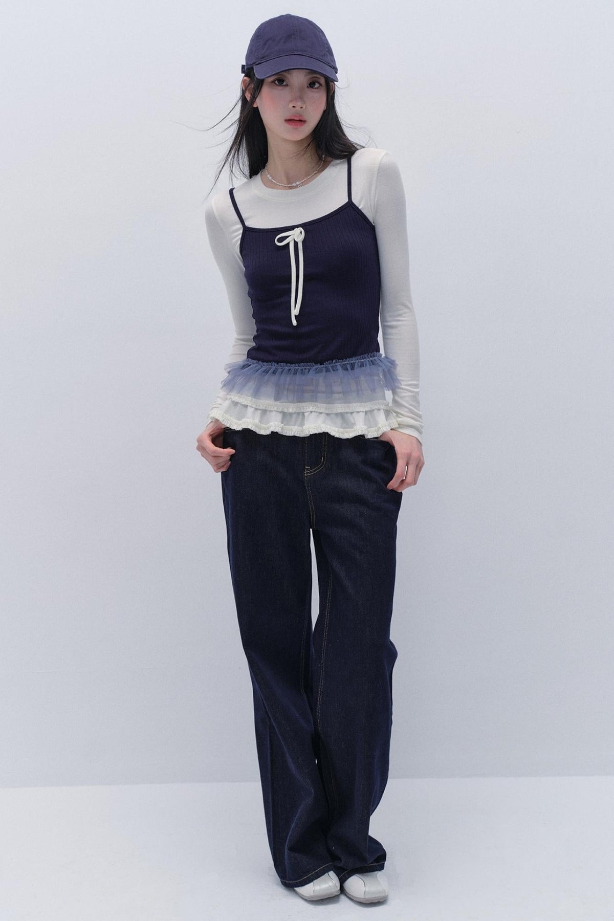 Two-Piece Bow Slim Top Set-Up