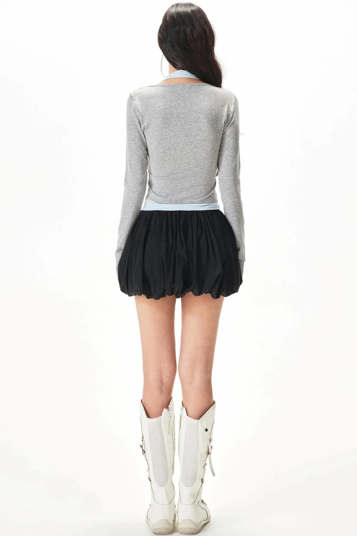 Two-Piece Knit Halter Top