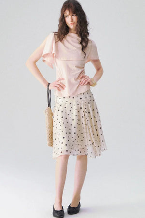 Two-Piece Shawl Waist-Cinching Top Set
