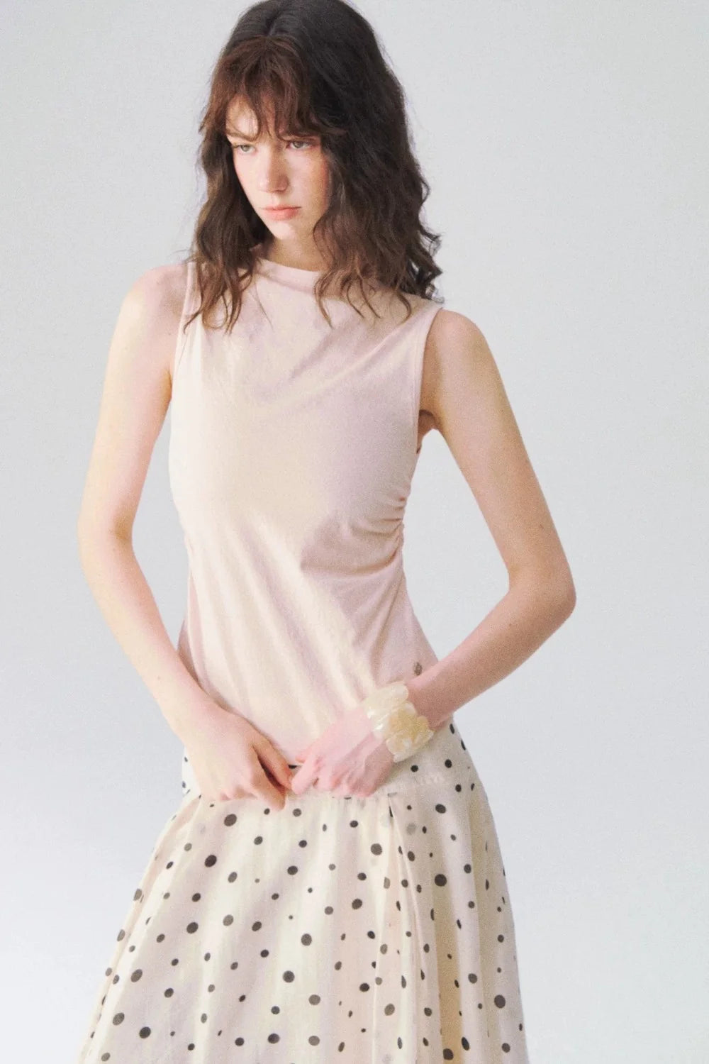 Two-Piece Shawl Waist-Cinching Top Set