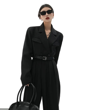 Two-Piece Short Jacket＆Mop Suit Pants
