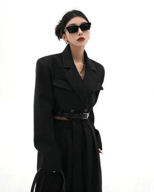 Two-Piece Short Jacket＆Mop Suit Pants