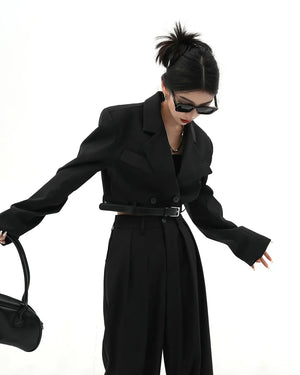 Two-Piece Short Jacket＆Mop Suit Pants