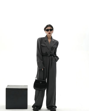 Two-Piece Short Jacket＆Mop Suit Pants