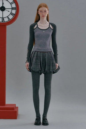 Two-Piece Vest Cardigan Knit Top