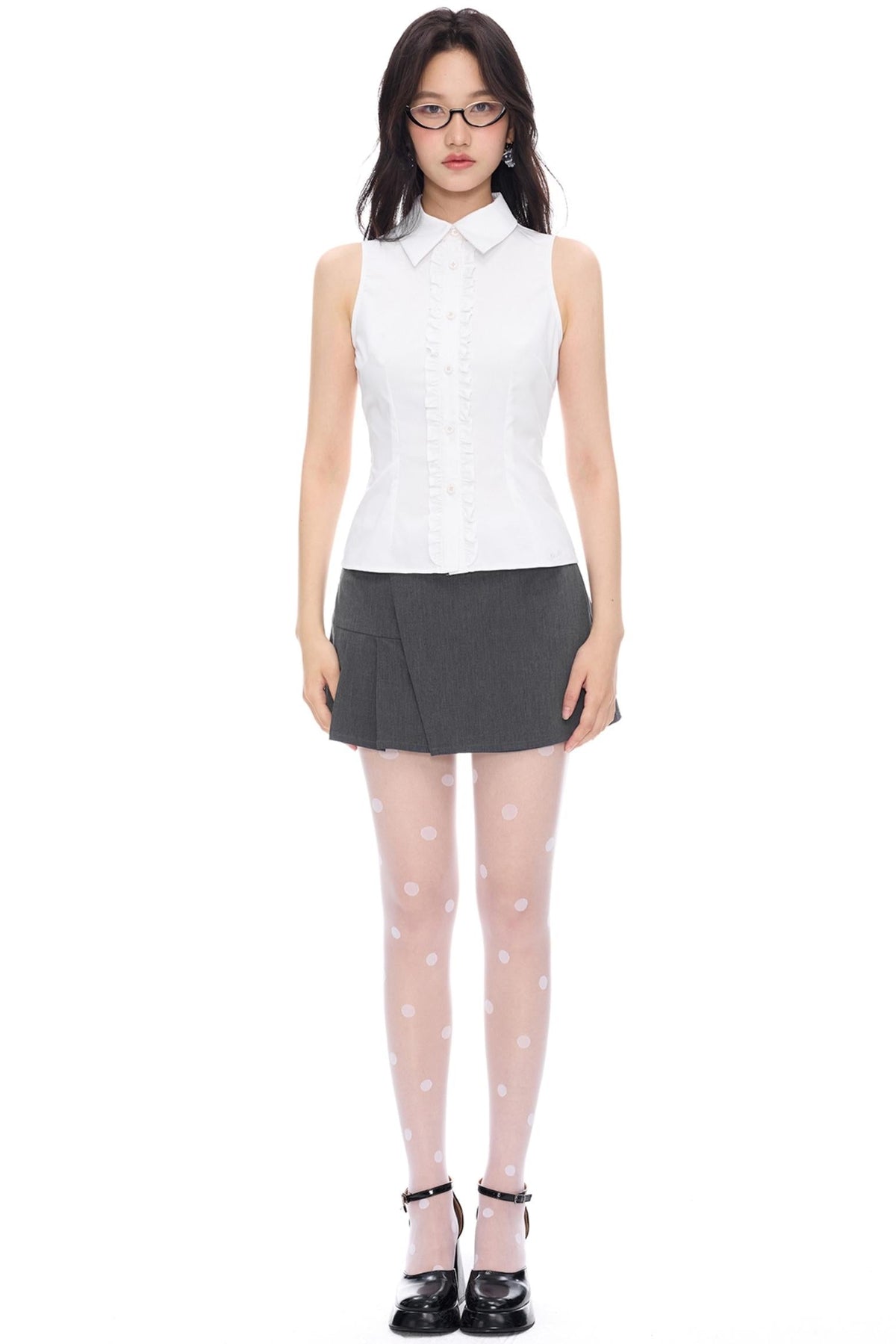 Two-Tone Lace Tank Top