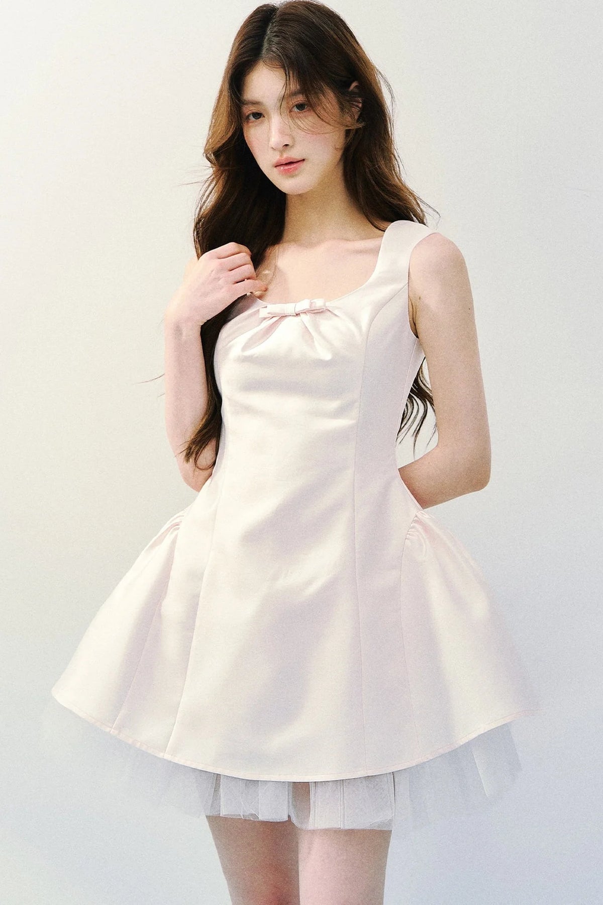 Two-Tone Satin Princess Dress
