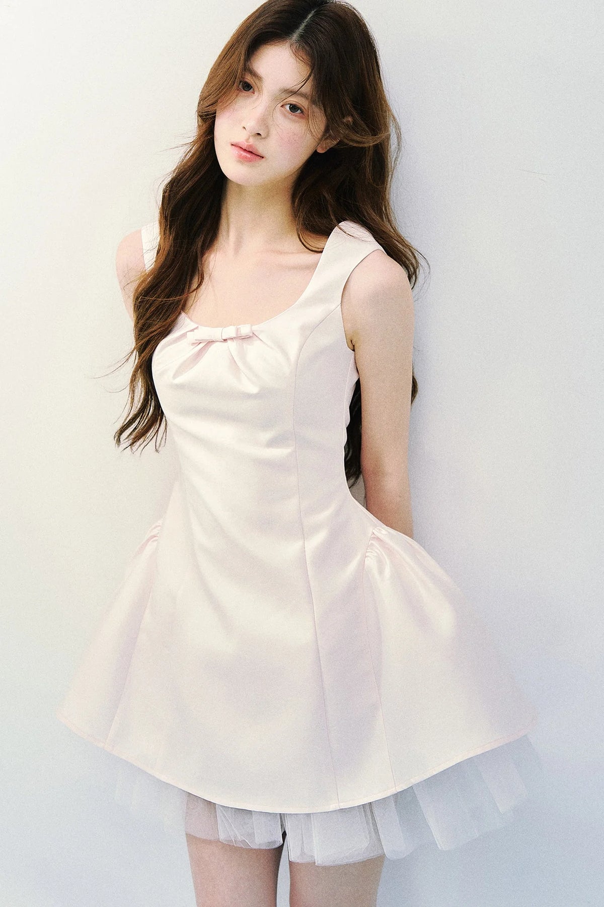 Two-Tone Satin Princess Dress