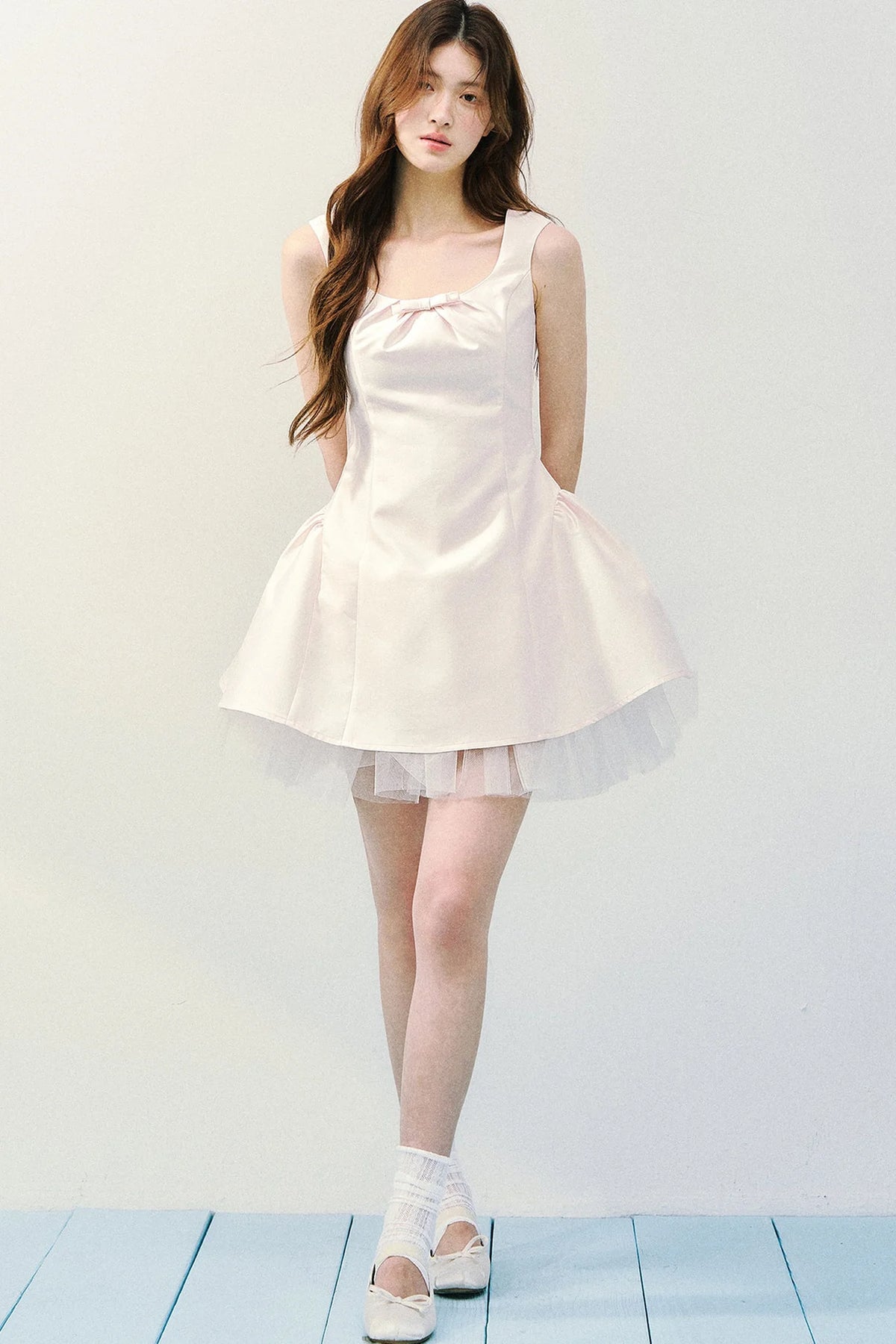 Two-Tone Satin Princess Dress