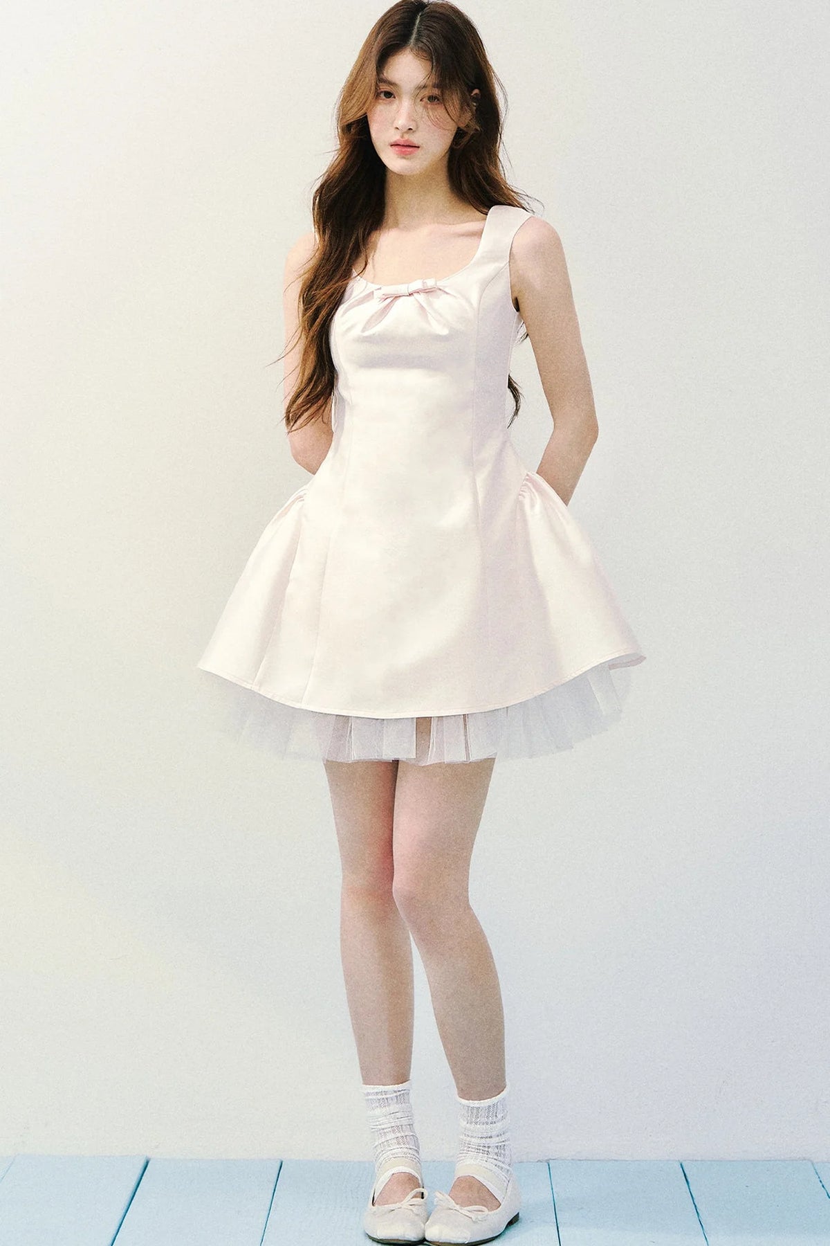 Two-Tone Satin Princess Dress
