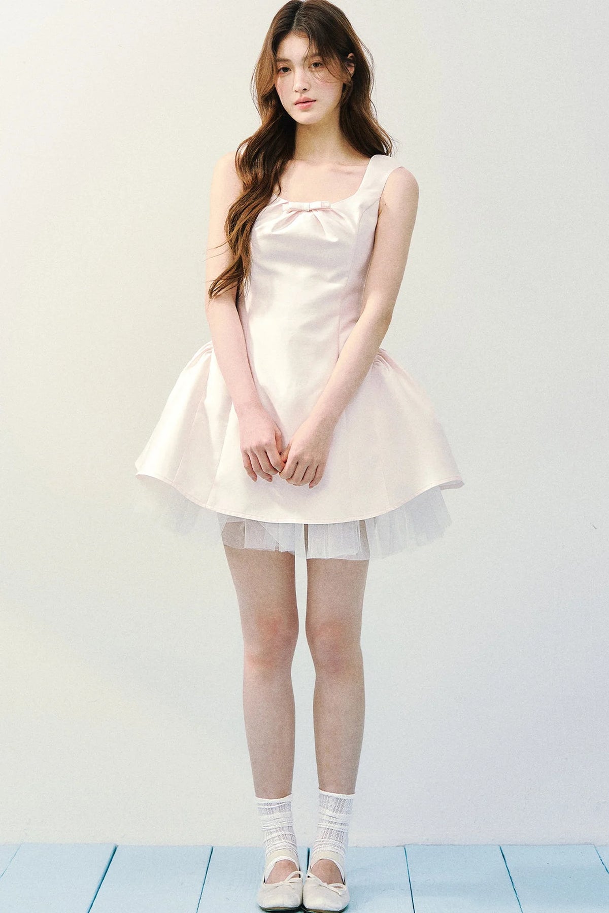 Two-Tone Satin Princess Dress