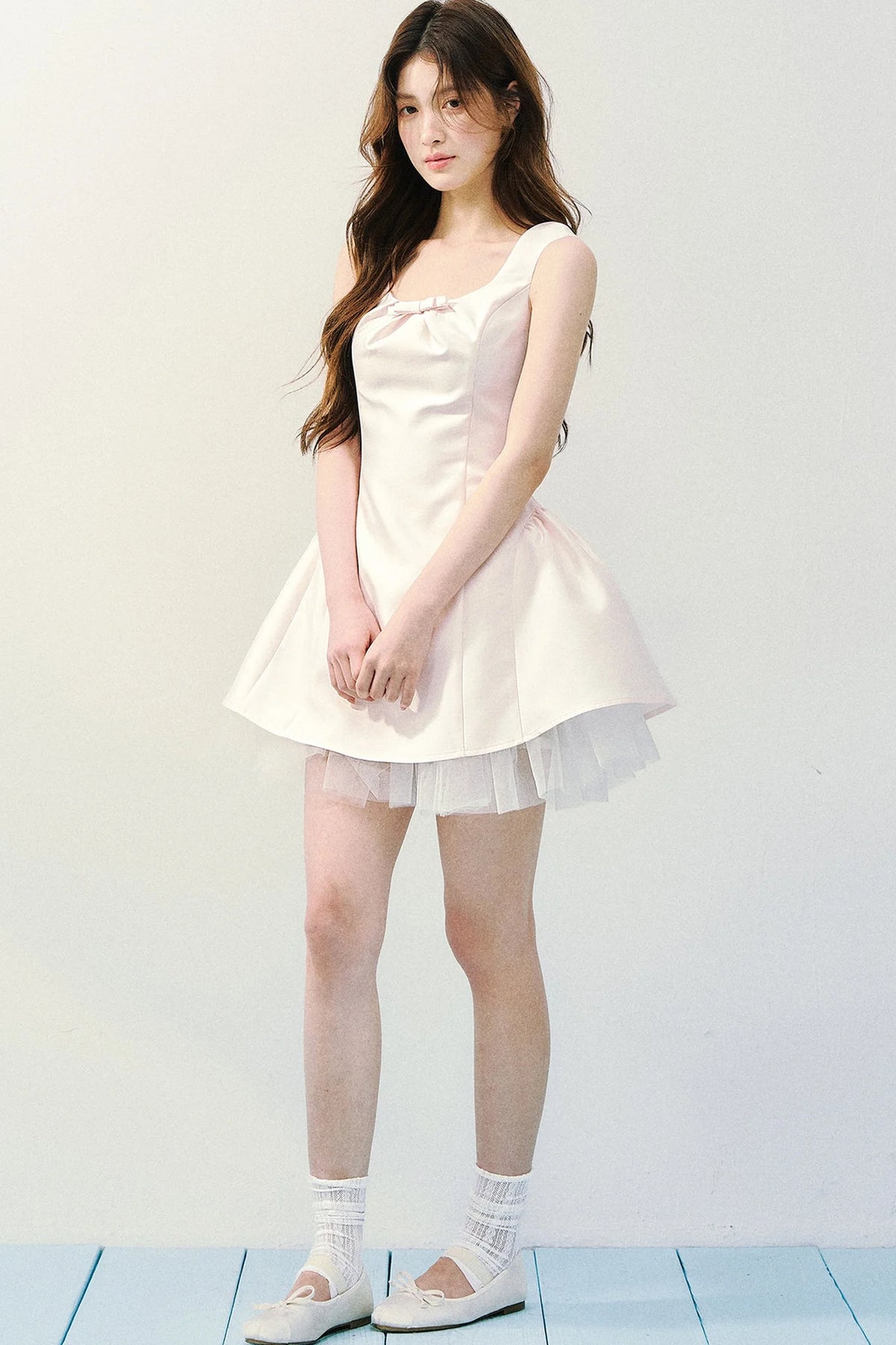 Two-Tone Satin Princess Dress