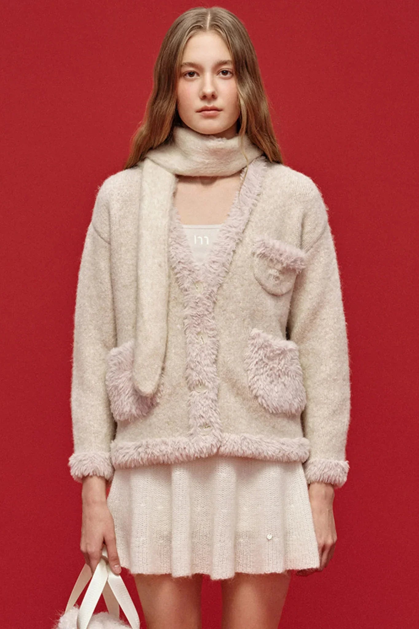 Two-Tone Wool Knit Hat