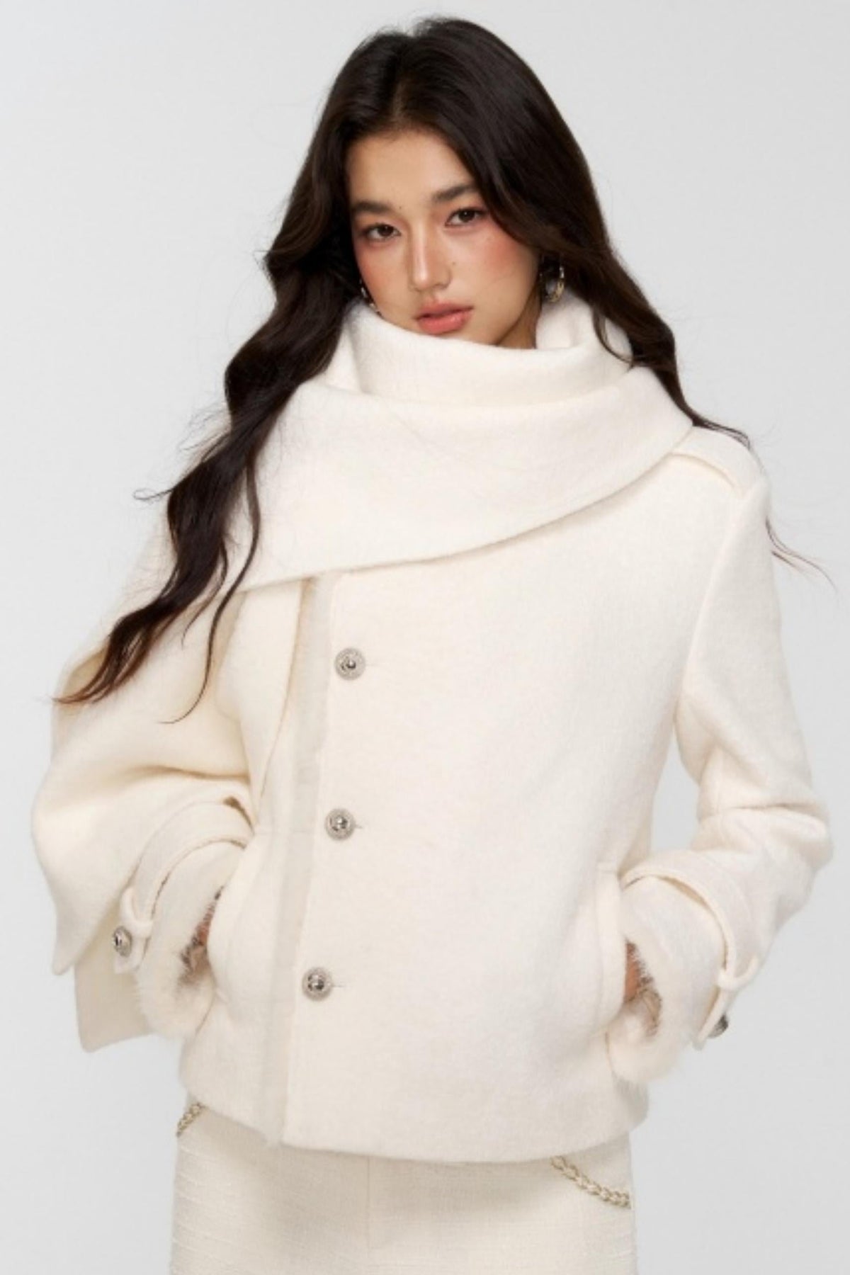 Two-Tone Wool Shawl