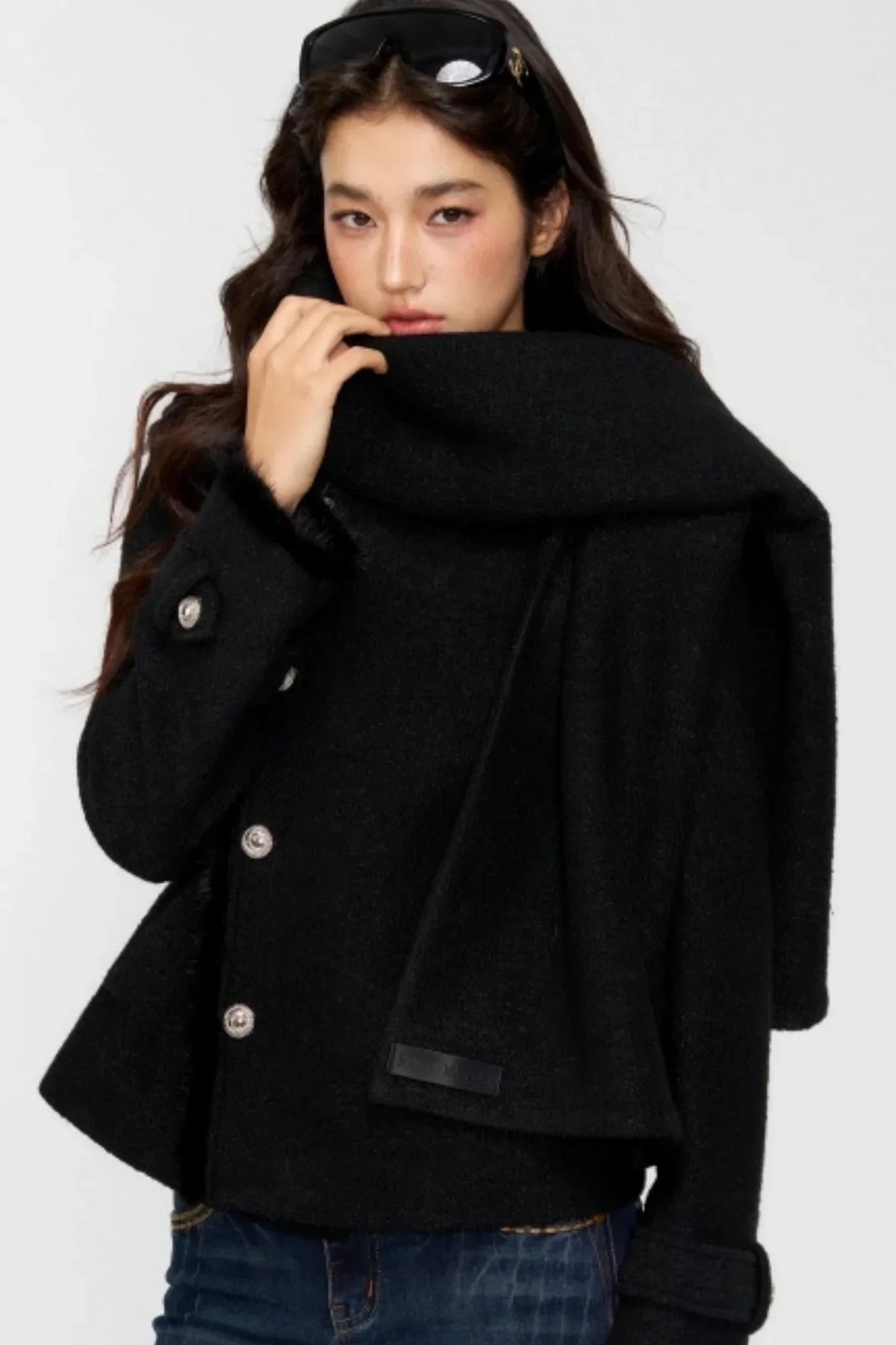 Two-Tone Wool Shawl