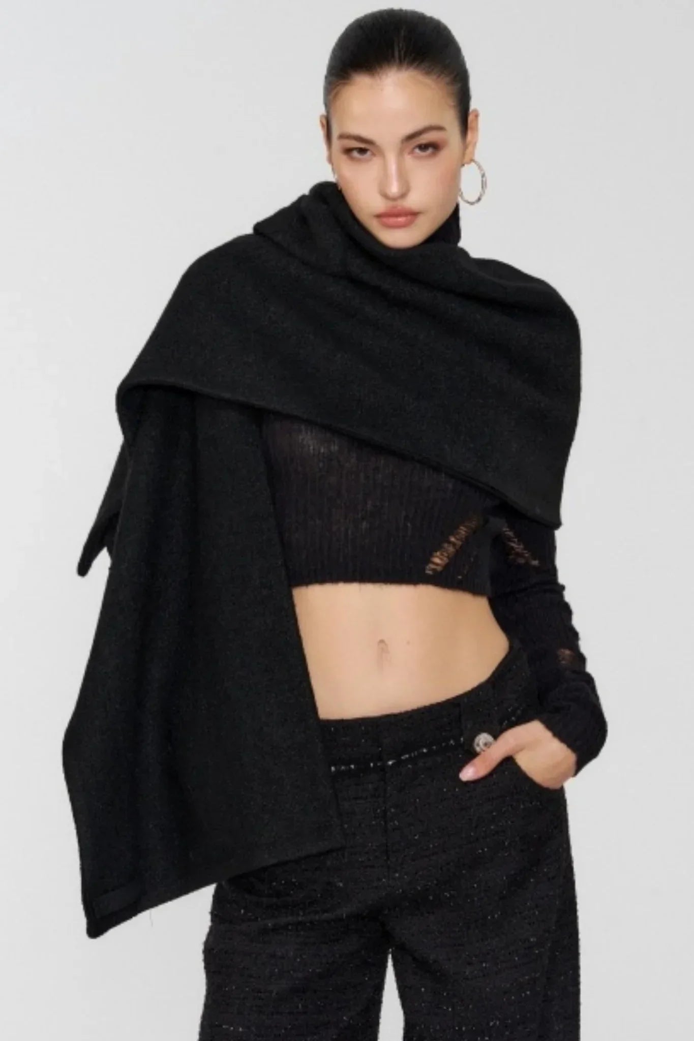 Two-Tone Wool Shawl