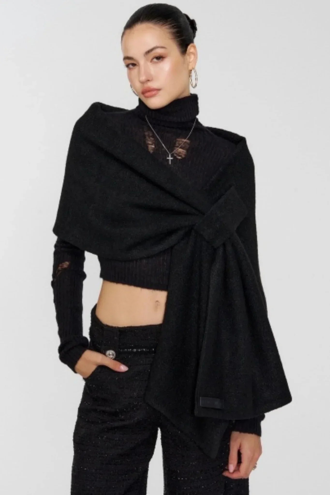 Two-Tone Wool Shawl
