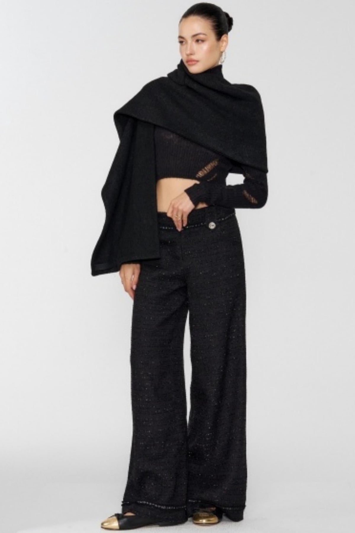 Two-Tone Wool Shawl