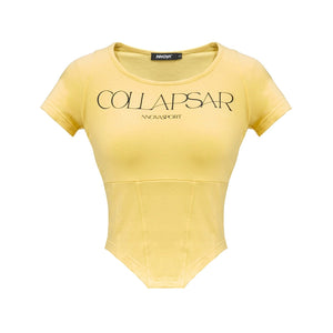 U-Neck Split Trendy T-Shirt