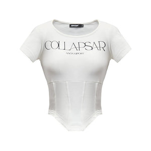 U-Neck Split Trendy T-Shirt