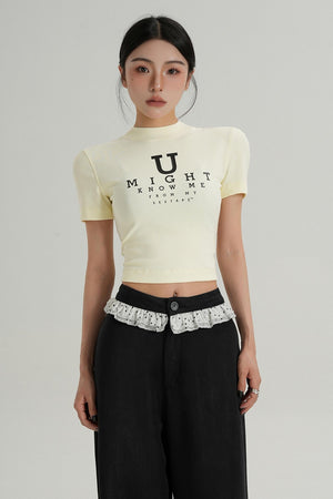 U-Shaped Letter Tee