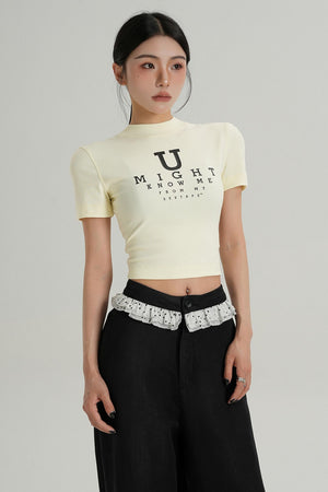 U-Shaped Letter Tee
