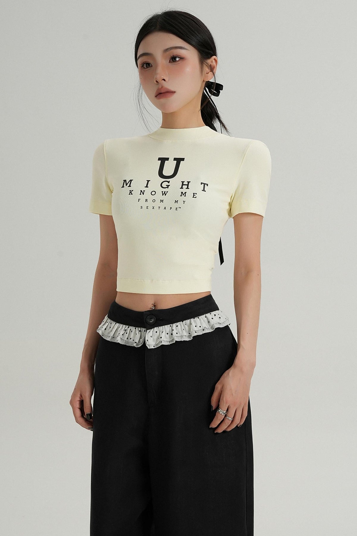 U-Shaped Letter Tee