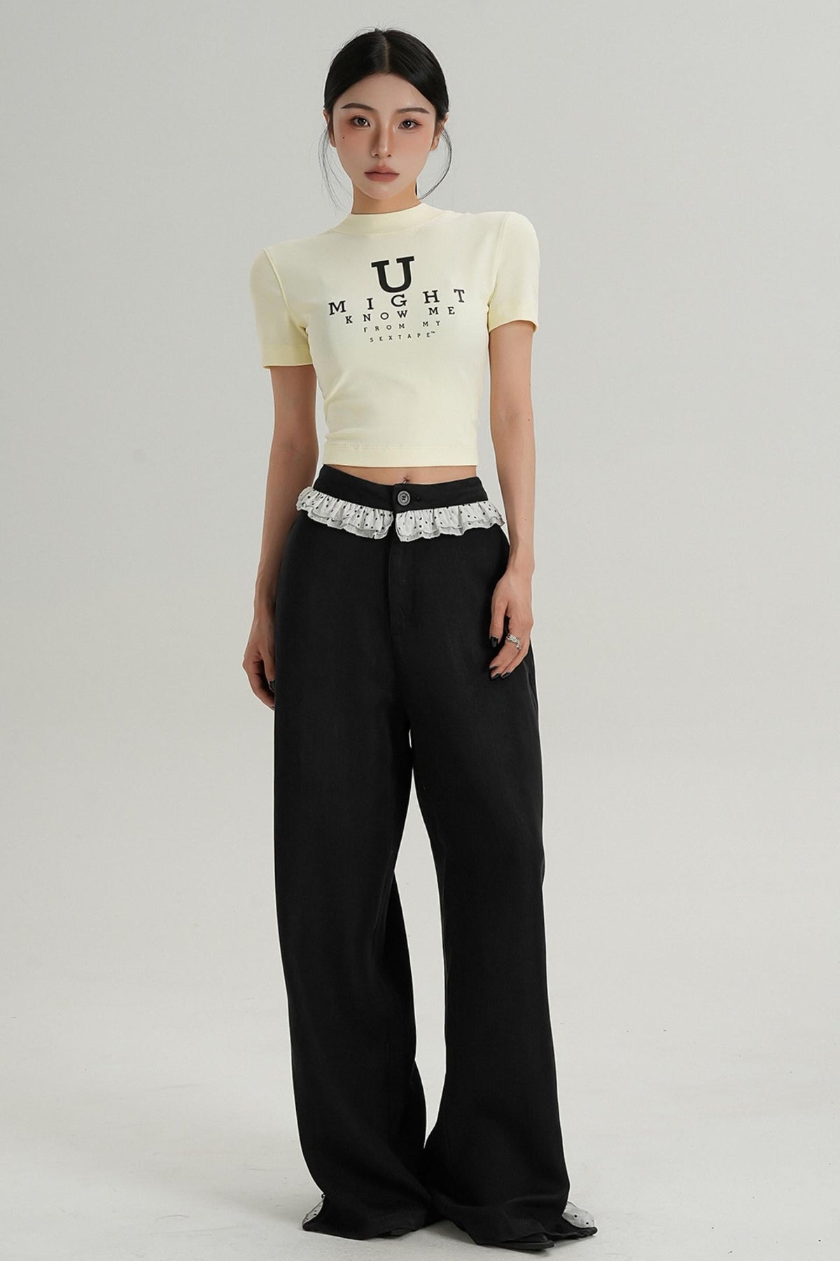 U-Shaped Letter Tee