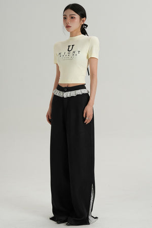 U-Shaped Letter Tee