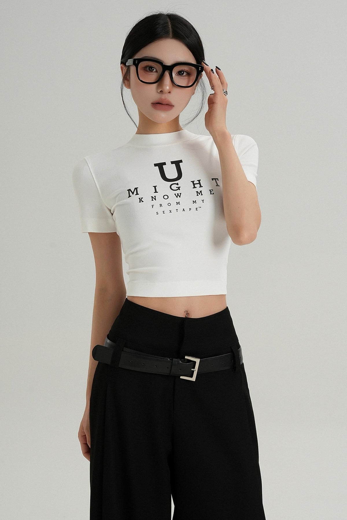 U-Shaped Letter Tee