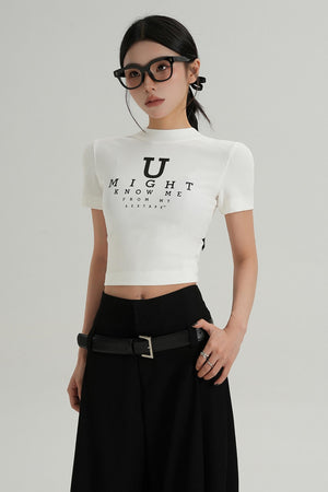 U-Shaped Letter Tee