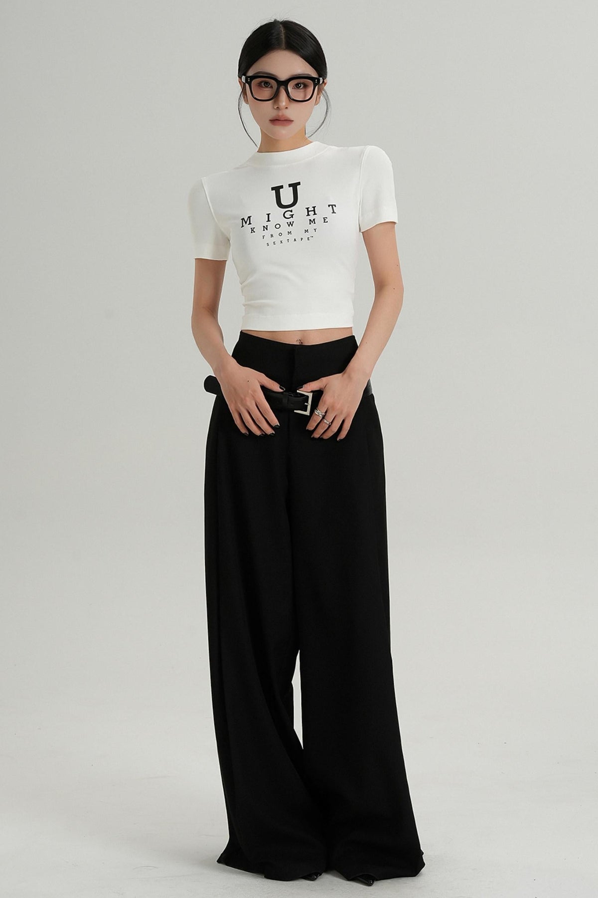 U-Shaped Letter Tee