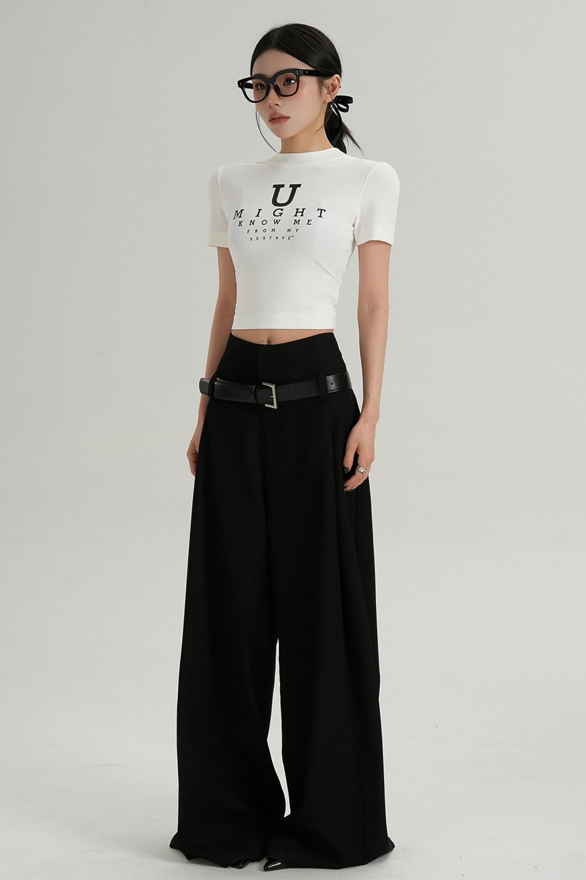 U-Shaped Letter Tee