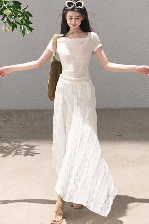 Uncut Time Draped Skirt
