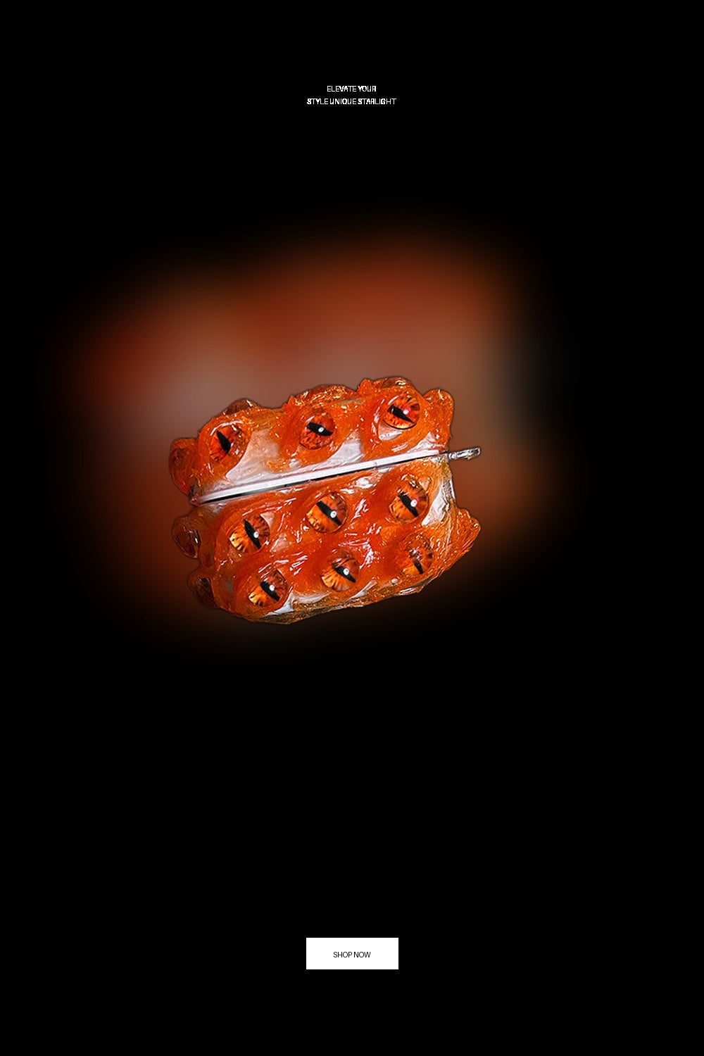 Pinterest Pin for Unique Starlight Orange Multi-Eye AirPods Case - Creative 3D Design Apple AirPods Pro / Starlight Orange Multi-Eye