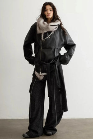 Unisex Urban Fur Collar Jacket