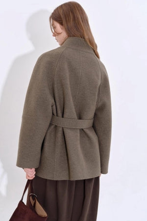 Urban Lace Tweed Woolen Short Coat