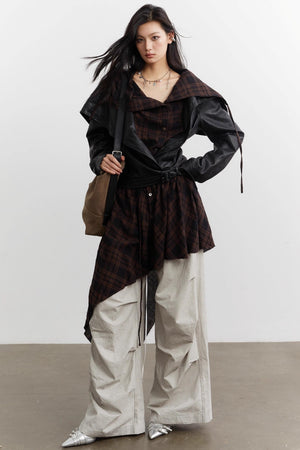 Urban Nomad Plaid PU Jacket